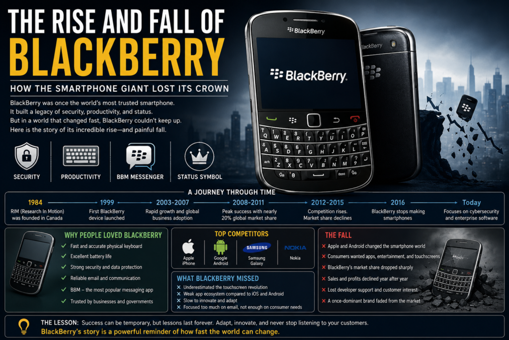 Blackberry- The Rise and Fall of Canadian Mobile Giant.